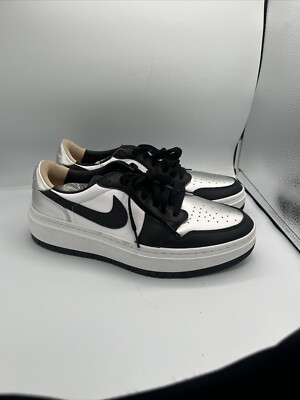 Nike Womens Sz 12 Air Jordan 1 Elevate Low Black/White DH7004 109