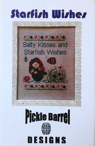 Pickle Barrel Designs Starfish Wishes 89x110 Cross Stitch Pattern - 第 1/1 張圖片