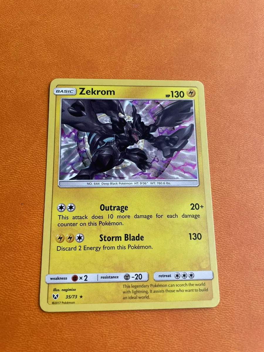 Zekrom 35/73 Holo Rare Shining Legends 2017 Pokemon Card NM