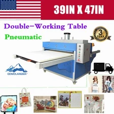 220V 39" x 47" Pneumatic Double-Working Table Large Format Heat Press Machine
