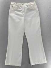 Vintage St. John Sport Essentials Bootcut 5-Pocket Pants Women's 8 Ivory Stretch