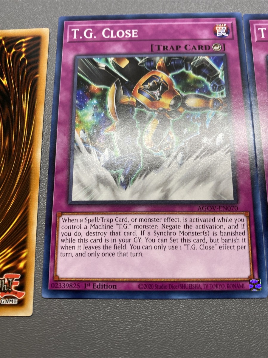 Yu-Gi-Oh! 3X T.G. Close Common 1st Edition AGOV-EN070 NM/M