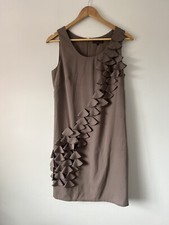 Great Plains Ladies Brown Silk Dress Size M