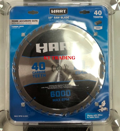 HART 10-Inch 40-Carbine Teeth Anti-Flex 