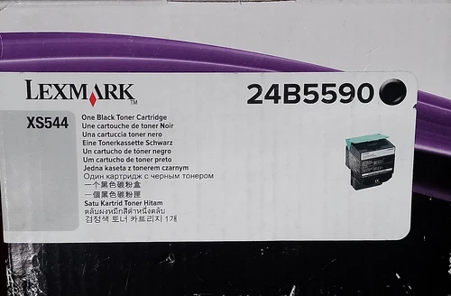 Lexmark 24B5590, Original Black (Schwarz) Laser Toner Cartridge, XS544. OVP