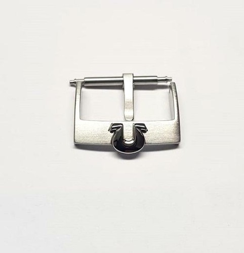 Omega fibbia acciaio TONGUE 18mm 025STZ007063 boucle hebilla fibbia ad ardiglione SATIN - Foto 4 di 5