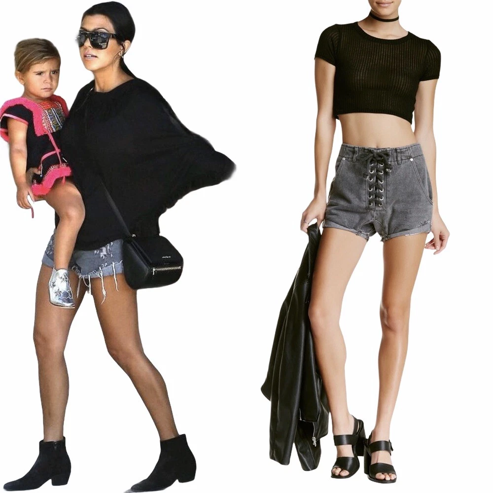 Kourtney kardashian cut off shorts cheap