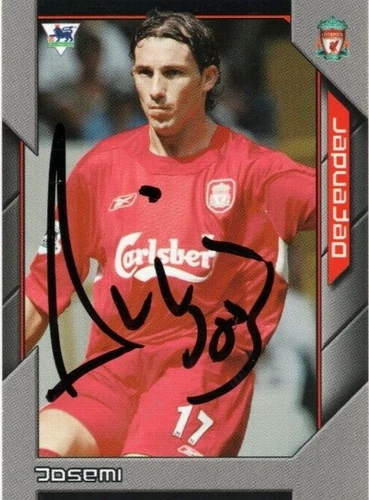 JOSEMI SIGNED LIVERPOOL 2004/2005 PREMIER STARS TRADING CARD+COA