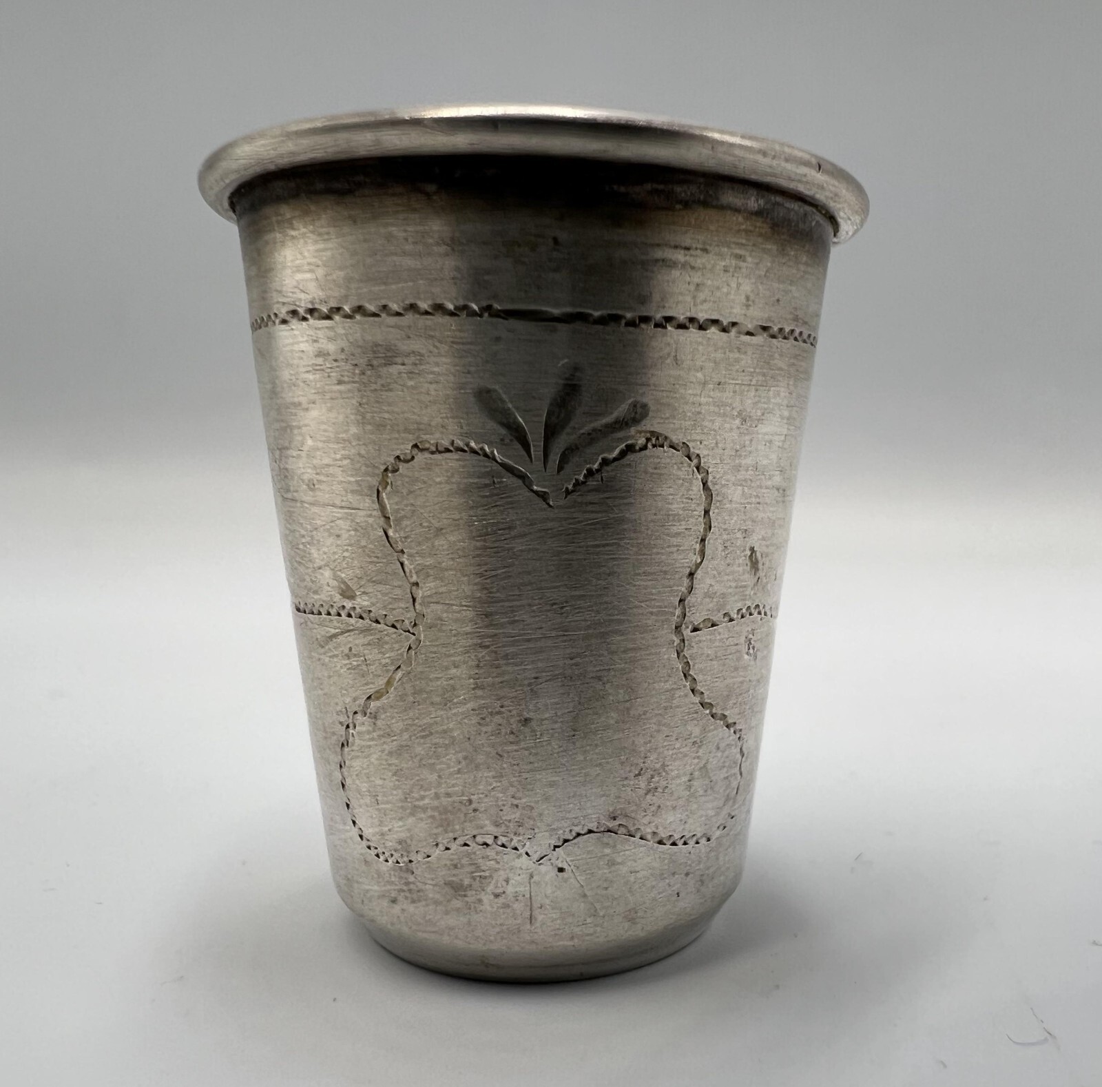Antiguo Polaco Plata 800 Sello Shot Glass Vodka Cup 2" Marcado 11.04gr Regalo