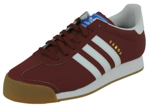 Adidas Samoa athletic shoes burgundy men\'s size 12 adidas Samoa Vintage Maroon/White-Blue Men main image 4