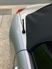 4" inch  Short Black Aluminum Antenna Mast AM/FM for PONTIAC SOLSTICE 2006-2009