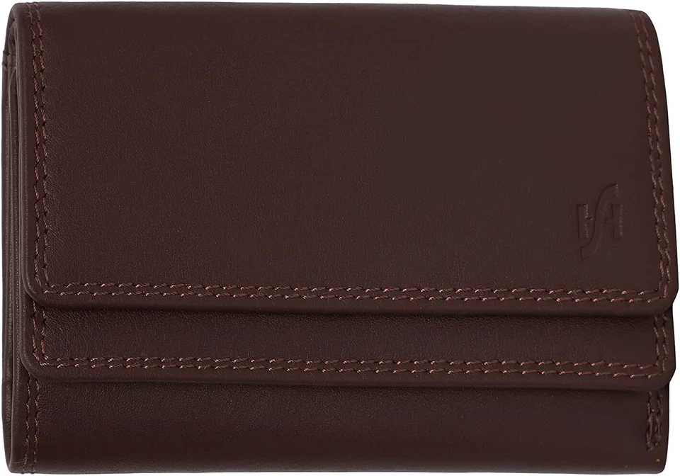 STARHIDE Women's RFID Small Purse,Soft Leather Wallet with Coin&Key Pocket 5545 - Image 3 of 4