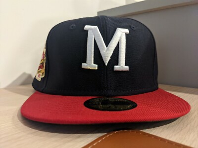 New Era 59FIFTY Milwaukee Braves 1957 World Series Navy Red Green