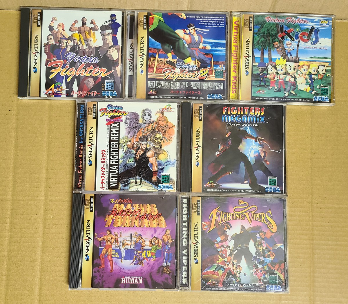 Sega Saturn Virtua Fighter 1 2 Remix Kids Mega Mix Vipers Blazing
