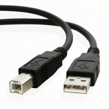 2 Pack 15FT 15FEET USB 2.0 A TO B HIGH SPEED PRINTER SCANNER CABLE CORD Black