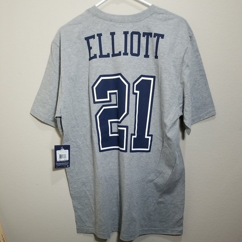 NWT Heather Gray Dallas Cowboys Ezekiel Elliott 21 Nike T-shirt Mens XL - Picture 7 of 8