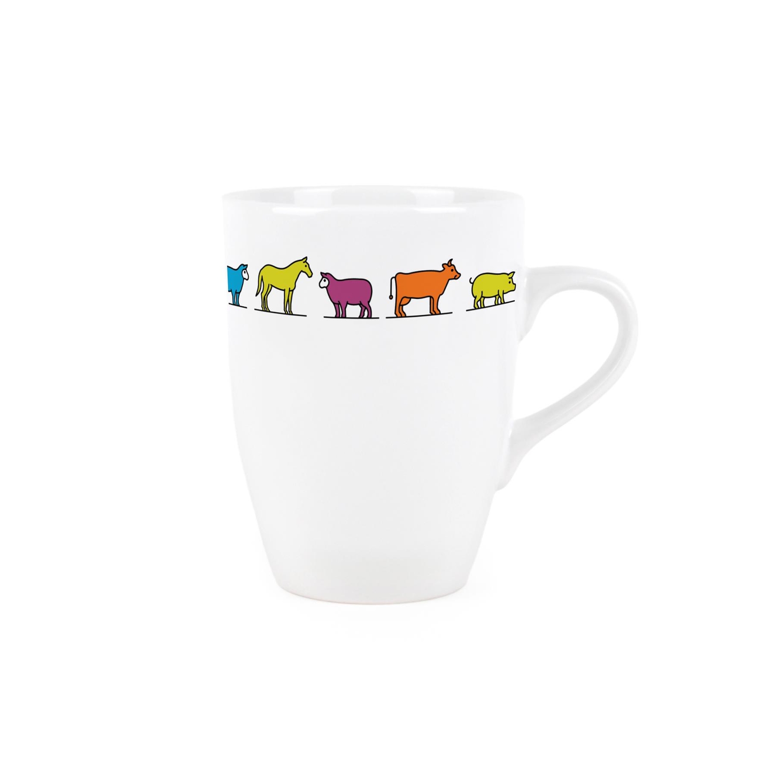Farm Animals Mug - Colourful Farm Gift - Tea/Coffee Ceramic Cup Present