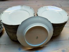 Servito piatti Bavaria vintage bordato argento