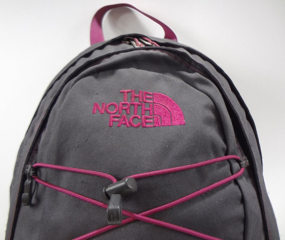 The North Face Borealis Backpack Dark Gray Purple Laptop Sleeve T196