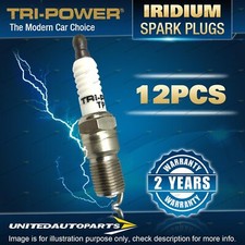 12 x Tri-Power Iridium Spark Plugs for Mercedes Benz S Class S600L W220 5.8L V12