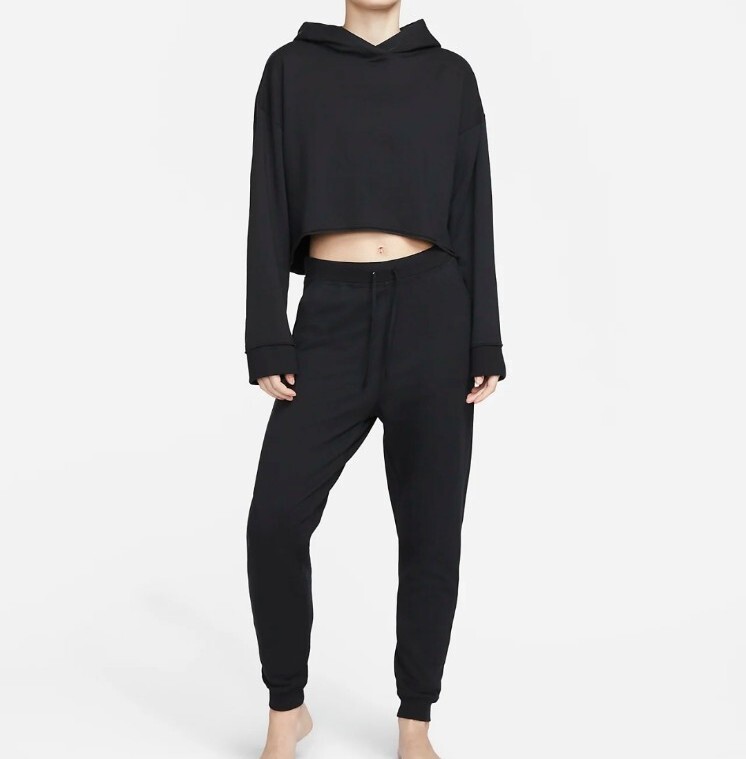 women's nike cropped yoga hoodie