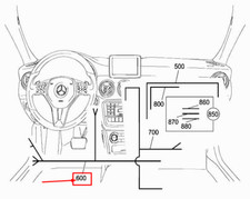 MERCEDES-BENZ GLA X156 ZÜNDSCHLOSS KABELBAUM A1565406805