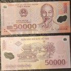 Authentic 50,000 Vietnam Dong VND Polymer Banknote Circulated Currency 1pc