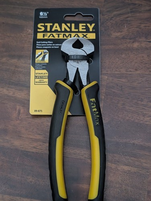 #ad Stanley FATMAX 89 875 End Cutting Pliers 6 1 2 in Chrome Vanadium New $12.99
