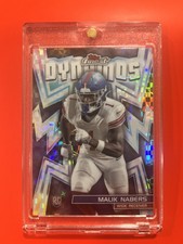 💥2024 Topps Finest - Dynamos Malik Nabers #DYN-14 Checkerboard Refractor (RC)💥