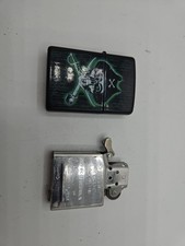 Zippo Lighter American Horror Pirate Skull Swords Green Made In USA