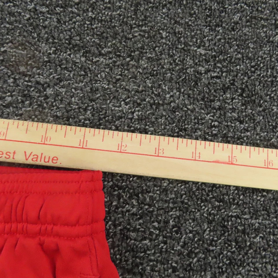 Under Armour Shorts Youth Large Red Athletic HeatGear Loose Fit Logo Pockets - Image 4 of 4