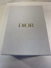 Authentic CHRISTIAN DIOR Empty White Textured Gift Box 9x5x13