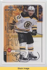 2018 MVP 1998-99 20th Anniversary Tribute Silver Script Brad Marchand READ kr0