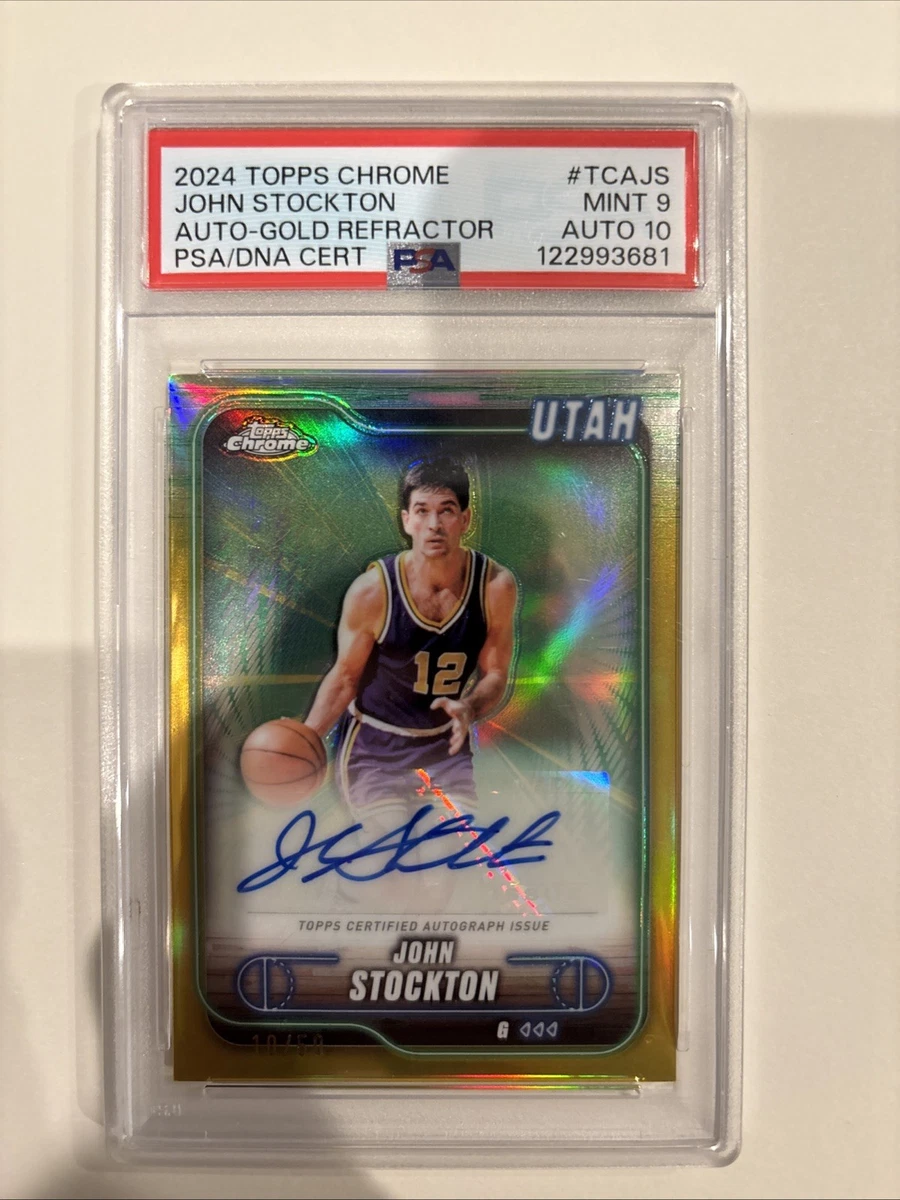 John Stockton Basketball Utah Jazz Serial Numbered Sports Trading