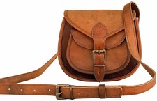 Women's Soft organic Real Leather Satchel Messenger Cross Body Bag Pure Leather