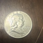 1958 Franklin Half Dollar Denver Mint Silver 50C Circulated