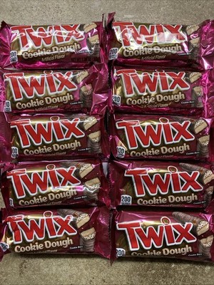10 BARS Twix Cookie Dough Milk Chocolate Bars, 1.36 oz