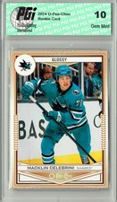Macklin Celebrini 2024 O-Pee-Chee #8 Glossy Rookie Card PGI 10