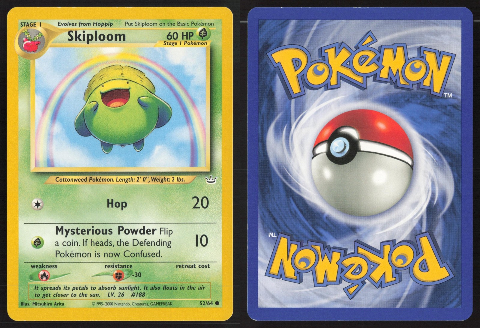 Pokemon TCG | Skiploom 52/64 | Neo Revelation Common | Lightly Played