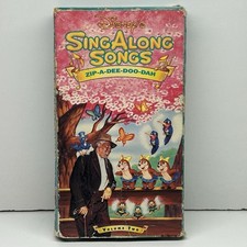 Disney Sing-Along Songs Zip-A-Dee-Doo-Dah VHS Video Tape VTG Song of the South