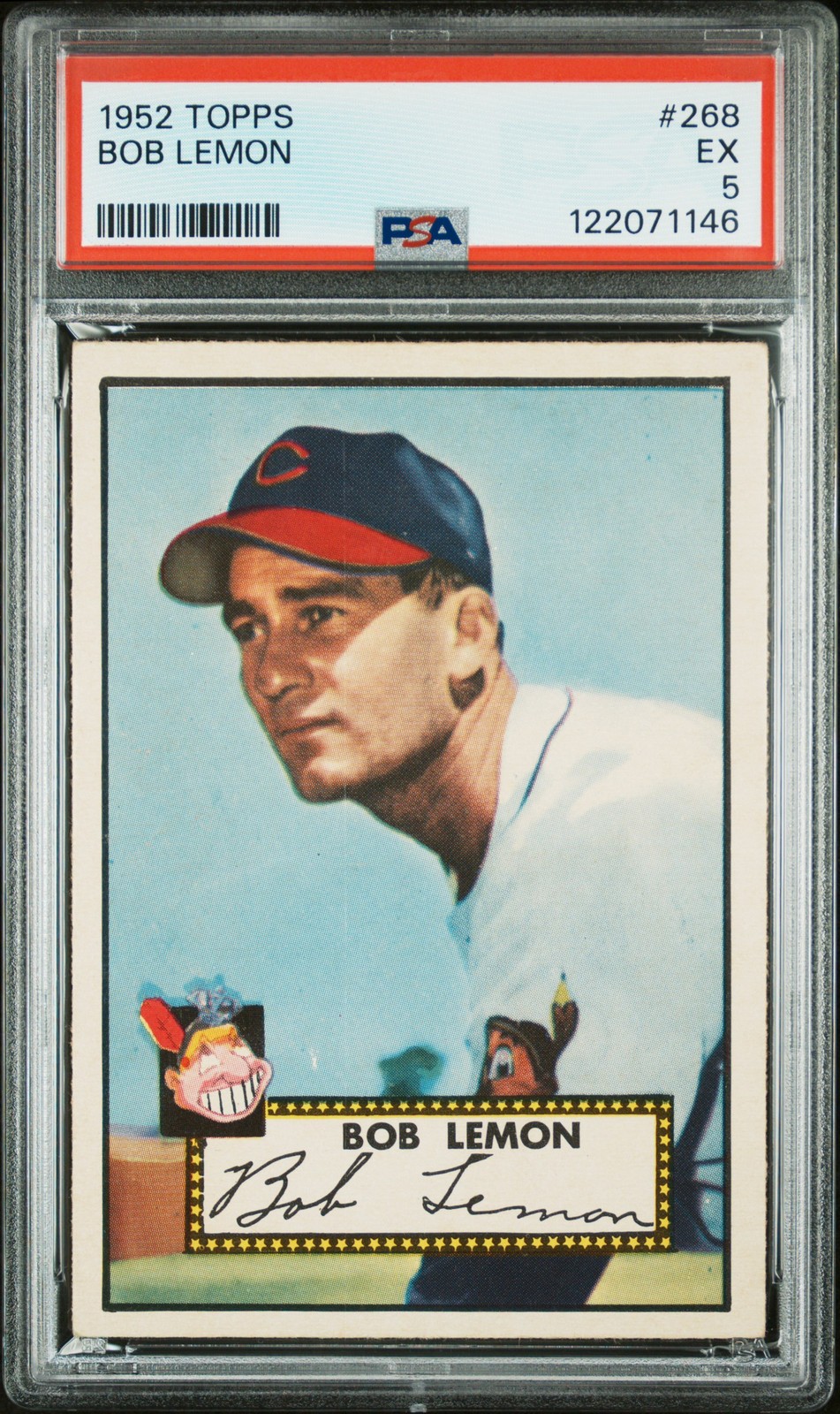1952 Topps #268 Bob Lemon PSA 5 Excellent!!