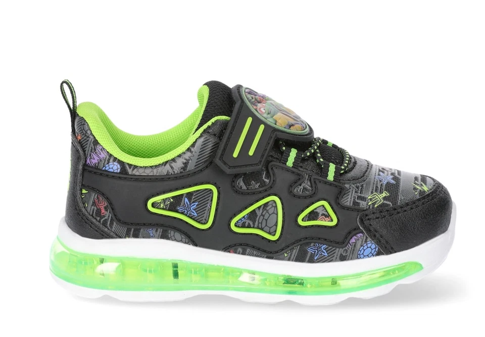 Tenis iluminados Teenage Mutant Ninja Turtles niños pequeños con interruptor de encendido/apagado: 12 Foto 4 de 4