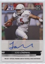 2022 Leaf Pro Set Draft Auto Leo Chenal #PSA-LC1 Auto 16d5