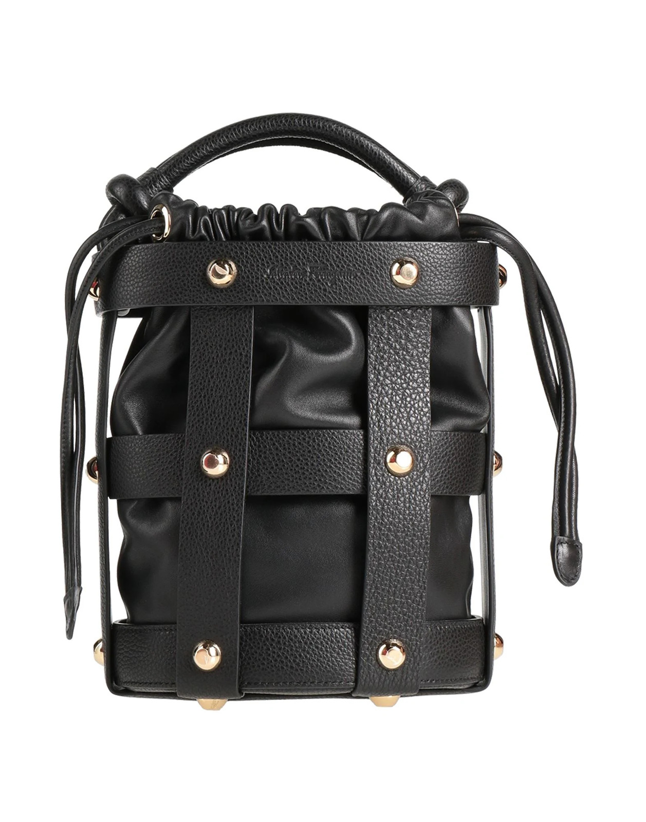 Ferragamo - Women - Pebbled-leather Bucket bag - Black 362790₽