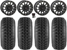 System 3 SB-5 Black 14" Wheels 30" Desert Series Tires Polaris Ranger XP 9/1K