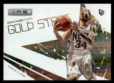 Devin Harris 2009-10 Rookies & Stars Gold Stars Holofoil #/250 #12 Nets ESE