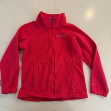 Columbia Girls Pink Fleece Jacket Omni Heat Interchange Size S