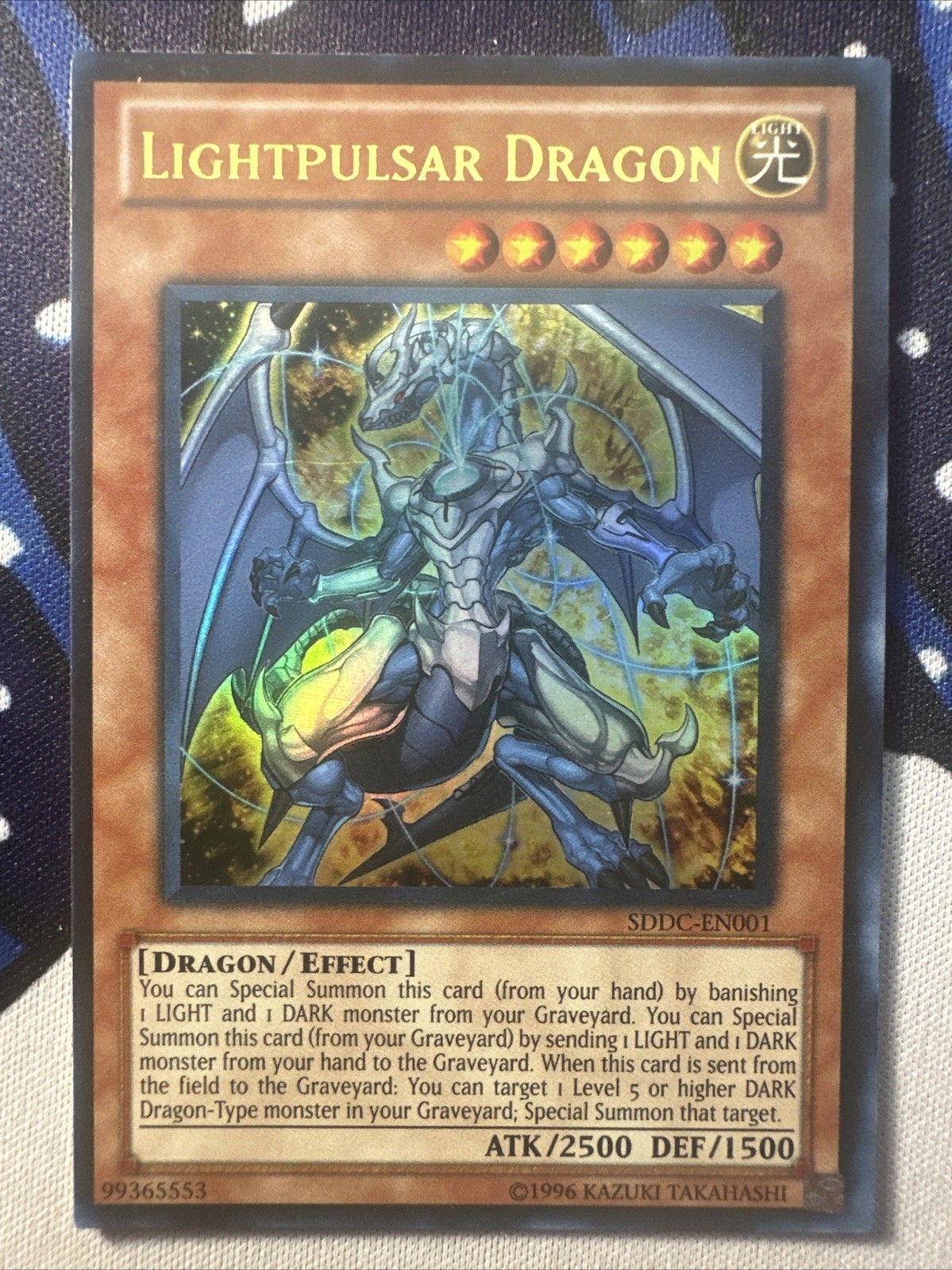 Lightpulsar Dragon Ultra Rare SDDC-EN001 Dragons Collide Structure Deck