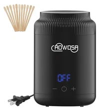 Mini Wax Pot Warmer for Hair Removal, Professional Portable Digital Wax Heate...