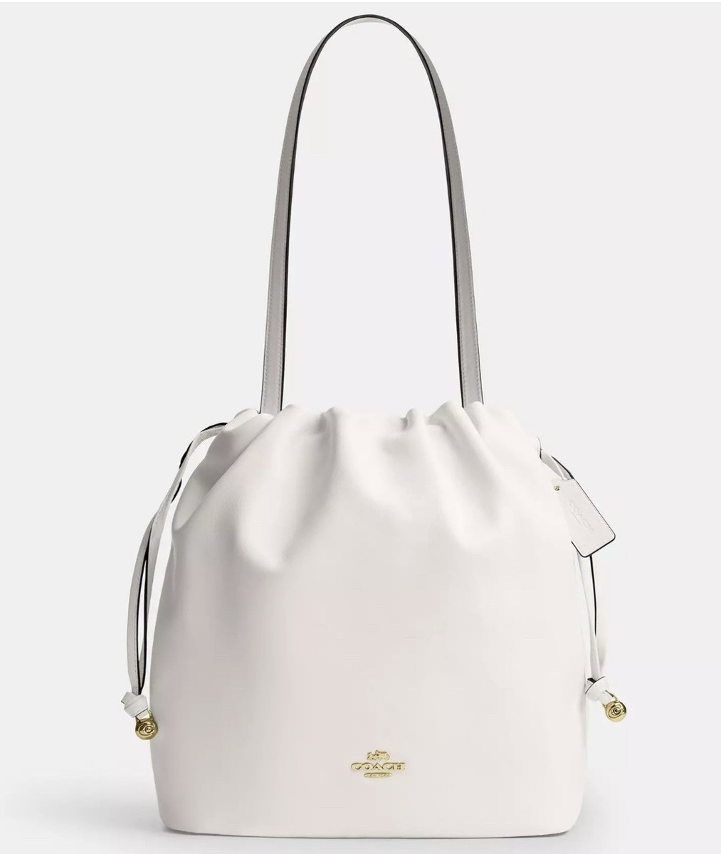Coach Outlet Faye Drawstring Tote Bag CV947 IMCHK Chalk
